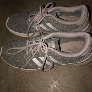 Women's size 8 white and grey adidas. Used